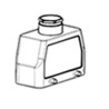 TE Connectivity HE Range Heavy Duty Power Connector Hood Surface Mount Aluminium IP65 2 Lever Thread Size PG21 1-1102293-6