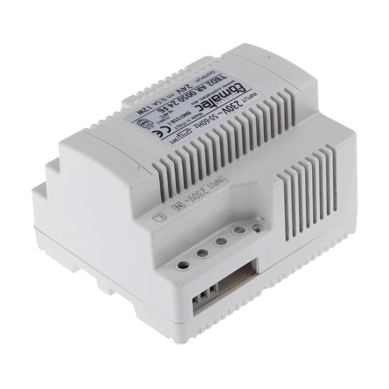 Comatec Linear DIN Rail Power Supply 230V AC Input 24V DC 500mA 12W TBD2
