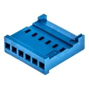 TE Connectivity AMPMODU HE13/HE14 Female Connector Housing 2.54 mm Pitch 6 Way 1 Row Straight 281838-6