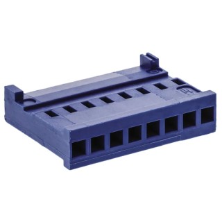 TE Connectivity AMPMODU HE13/HE14 Female Connector Housing 2.54 mm Pitch 8 Way 1 Row Straight 281838-8