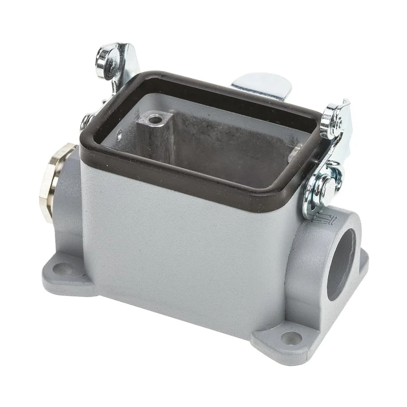 TE Connectivity HE Range Heavy Duty Power Connector Housing Surface Mount Base IP65 PG16 Thread Size 3 HE Series 1-1102248-2