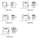TE Connectivity HE Range Heavy Duty Power Connector Housing Surface Mount Base Die Cast Aluminium IP65 1-1102298-1