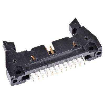 3M 3000 Series Straight Through Hole Shrouded PCB Header 24 Contacts 2.54mm Pitch 2 Row N3627-6202RB