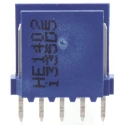 TE Connectivity AMPMODU Series Straight Through Hole Shrouded PCB Header, 5 Contacts, 2.54 mm Pitch, 1 Row, 3A, 500V HE14