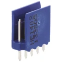 TE Connectivity AMPMODU Series Straight Through Hole Shrouded PCB Header, 5 Contacts, 2.54 mm Pitch, 1 Row, 3A, 500V HE14