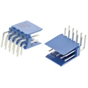 TE Connectivity AMPMODU HE14 Series Right Angle Through Hole PCB Header, 10 Contacts, 2.54 mm Pitch, 2 Row, Shrouded HE14