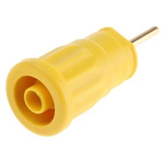 Hirschmann Test & Measurement Yellow Female Test Socket, Solder Termination, 1000 V AC/DC, 24A, Gold Plating 972 363-103