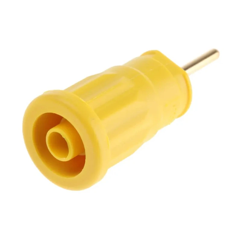 Hirschmann Test & Measurement Yellow Female Test Socket, Solder Termination, 1000 V AC/DC, 24A, Gold Plating 972 363-103