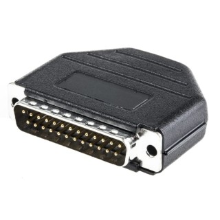 Amphenol Communications Solutions D-ST 25 Way Straight Cable D-Sub Connector Male 300V 7.5A L717D B25P ST1