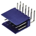 TE Connectivity AMPMODU HE14 Series Right Angle Through Hole PCB Header 12 Contact 2.54 mm Pitch 2 Row Shrouded HE14
