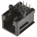 TE Connectivity 1-1705950 Series RJ25 Connector Female, Through Hole, Cat3 UTP Shield Right Angle 2 Port 6 Way RJ25