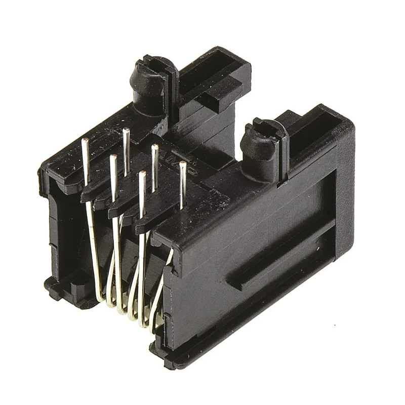 TE Connectivity 1-1705950 Series RJ25 Connector Female, Through Hole, Cat3 UTP Shield Right Angle 2 Port 6 Way RJ25