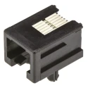 TE Connectivity 1-1705950 Series RJ25 Connector Female, Through Hole, Cat3 UTP Shield Right Angle 2 Port 6 Way RJ25