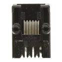 TE Connectivity 1-1705950 Series RJ25 Connector Female, Through Hole, Cat3 UTP Shield Right Angle 2 Port 6 Way RJ25