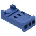 TE Connectivity AMPMODU HE13/HE14 Female Connector Housing 2.54 mm Pitch 3 Way 1 Row Straight 281838-3