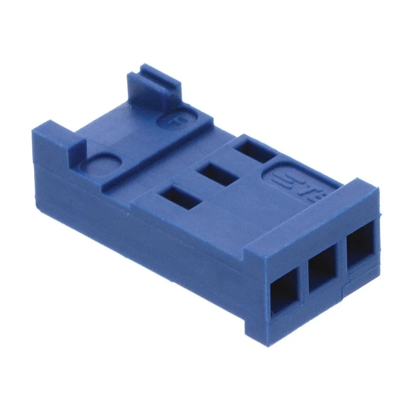 TE Connectivity AMPMODU HE13/HE14 Female Connector Housing 2.54 mm Pitch 3 Way 1 Row Straight 281838-3