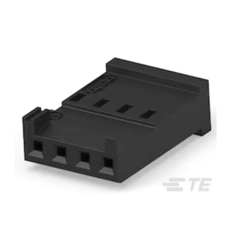 TE Connectivity AMPMODU HE13/HE14 Female Connector Housing 2.54 mm Pitch 4 Way 1 Row Straight 281838-4