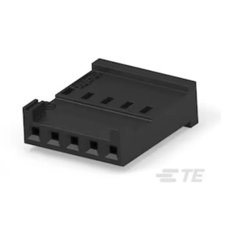 TE Connectivity AMPMODU HE13/HE14 Female Connector Housing 2.54 mm Pitch 5 Way 1 Row Straight 281838-5