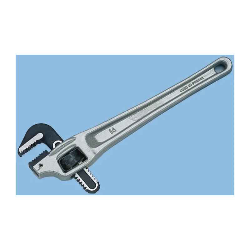 Facom 60 mm Jaw Capacity Pipe Wrench, 450 mm Overall Length, Metal Handle, Chrome Finish 135A.18