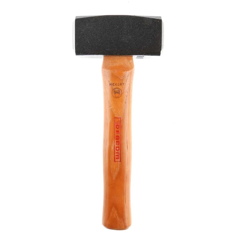 Facom Stainless Steel Head Lump Hammer with Ash Wood Handle, 1.25 kg 1262H.125