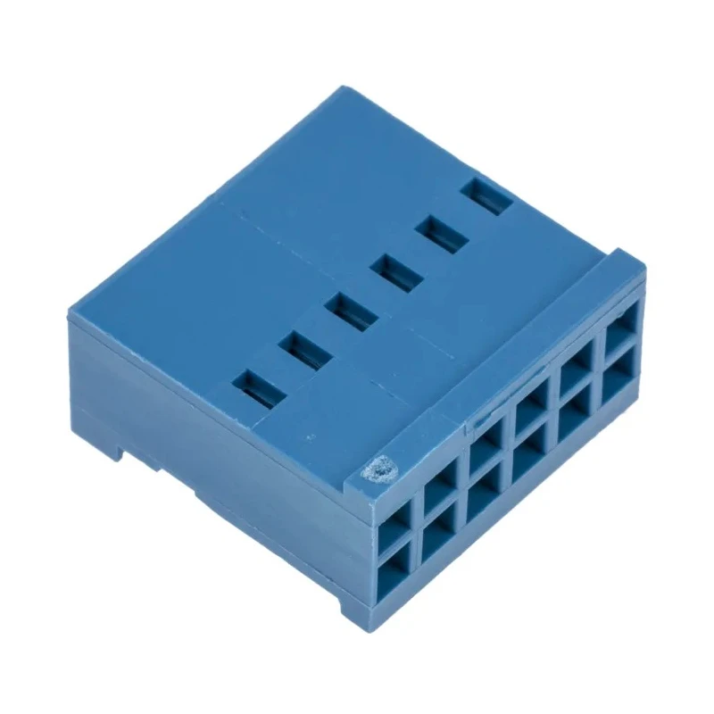 TE Connectivity AMPMODU HE13/HE14 Female Connector Housing 2.54 mm Pitch 6 Way 2 Row Straight 281839-6