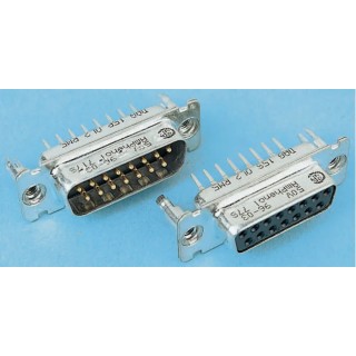 Amphenol Communications Solutions 25 Way Straight 2.77 mm Pitch Panel Mount Male D-Sub Connector 250V 5A L717SD