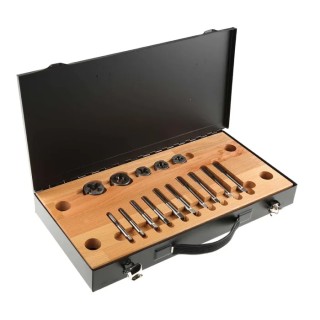 RS PRO 14-Piece HSS Thread Tap & Die Set, 1/4 in UNC to 1/2 in UNC, Professional Workshop 300-7464