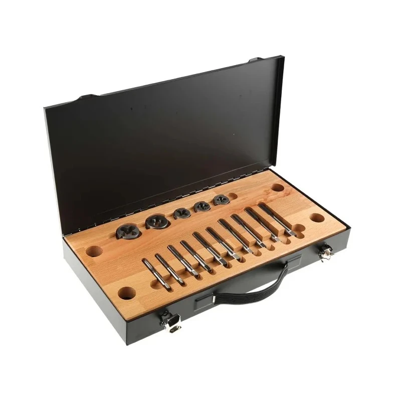 RS PRO 14-Piece HSS Thread Tap & Die Set, 1/4 in UNC to 1/2 in UNC, Professional Workshop 300-7464