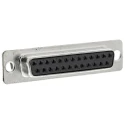 Amphenol Communications Solutions 25 Way Straight 2.76 mm Pitch Cable D-Sub Connector Female L77D B25S ST