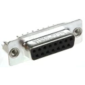Amphenol Communications Solutions 15 Way Straight 2.74 mm Pitch Panel Mount D-Sub Connector, 5A, Female, Thermoplastic L77SD