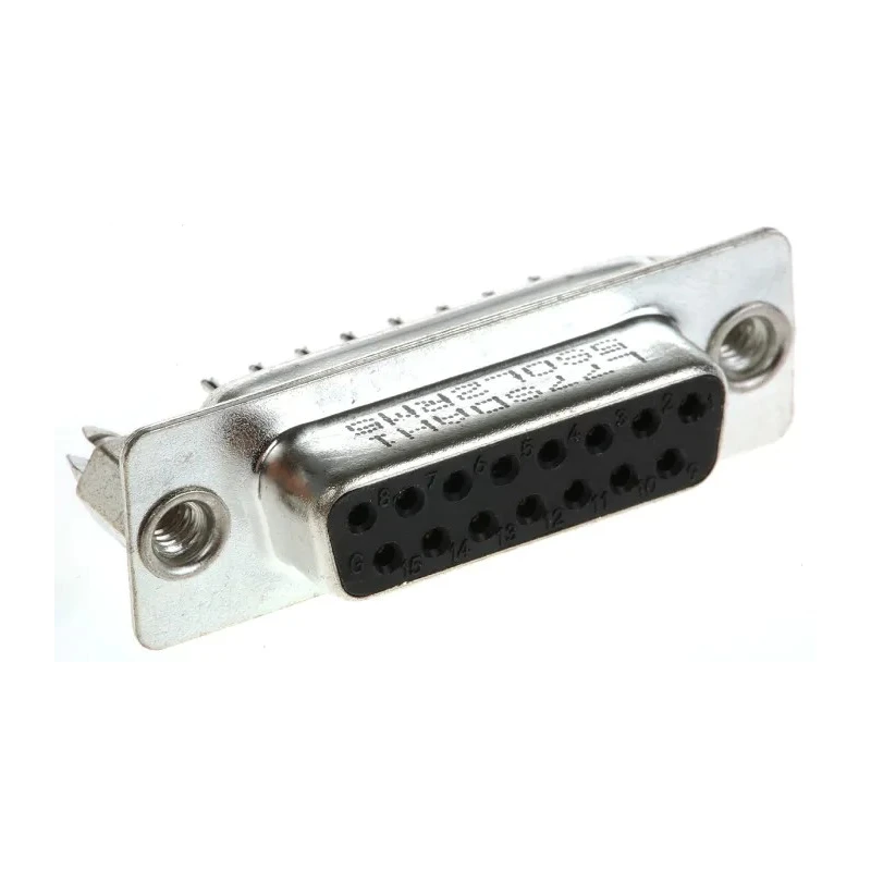 Amphenol Communications Solutions 15 Way Straight 2.74 mm Pitch Panel Mount D-Sub Connector, 5A, Female, Thermoplastic L77SD