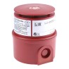 e2s IS-mA1 Series Electronic Sounder Surface Mount IP65 Red ABS Housing 100dB 49-Tone DC 28V