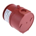 e2s IS-mA1 Series Electronic Sounder Surface Mount IP65 Red ABS Housing 100dB 49-Tone DC 28V 