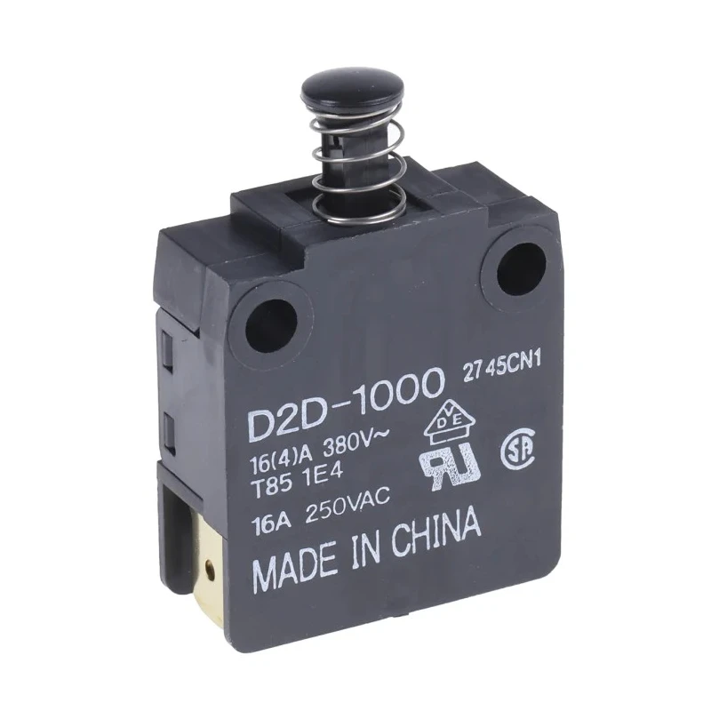 Omron Door Micro Switch Plunger SPST-NO SPST-NC 16A 250V AC IP40 -25°C to 85°C D2D-1000