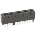 Amphenol ICC PCIe Series Straight Edge Connector Female, Through Hole Mount, 164-Contacts, 2 mm Pitch, 2 10018783-10113TLF
