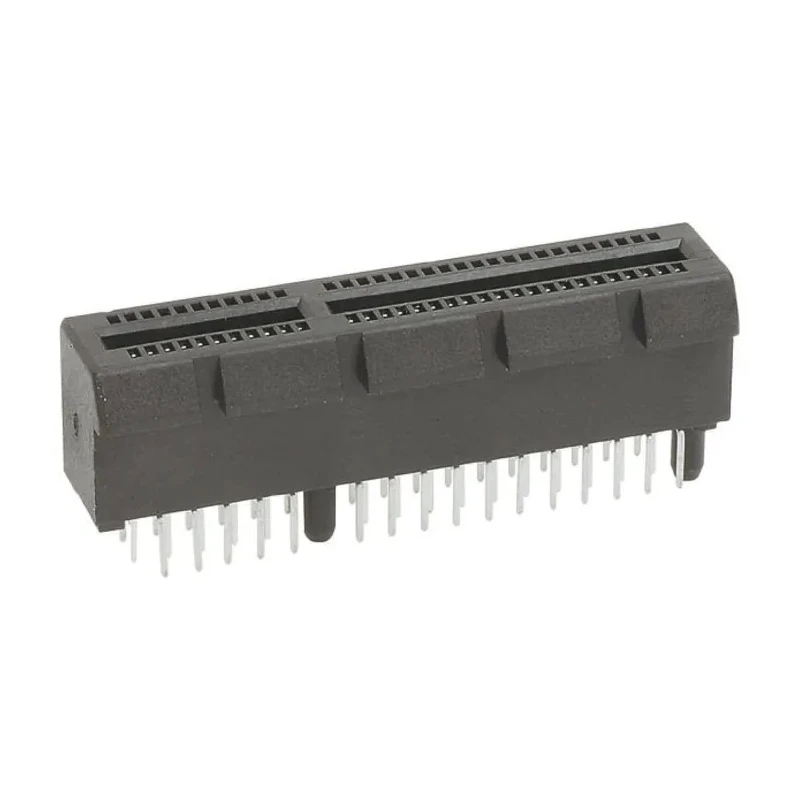 Amphenol ICC PCIe Series Straight Edge Connector Female, Through Hole Mount, 164-Contacts, 2 mm Pitch, 2 10018783-10113TLF