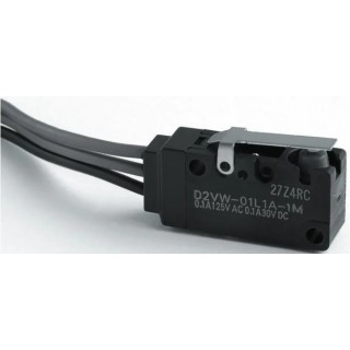 Omron Hinge Lever Micro Switch, Solder Terminal, 5A, 250V AC, 30V DC, SPDT, IP67 D2VW-5L1-1(D)(CHN)