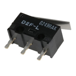 Omron Ultra Sub-Miniature Hinge Lever Micro Switch, PCB Terminal, 3A 30V dc, SPDT, IP40 D2F-L