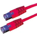 Roline Cat6 Shielded Screened Ethernet Cable 8 Core, Red Jacket, 10 m Length, Stranded Copper Conductor CAT6