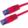 Roline Cat6 Shielded Screened Ethernet Cable 8 Core, Red Jacket, 10 m Length, Stranded Copper Conductor CAT6