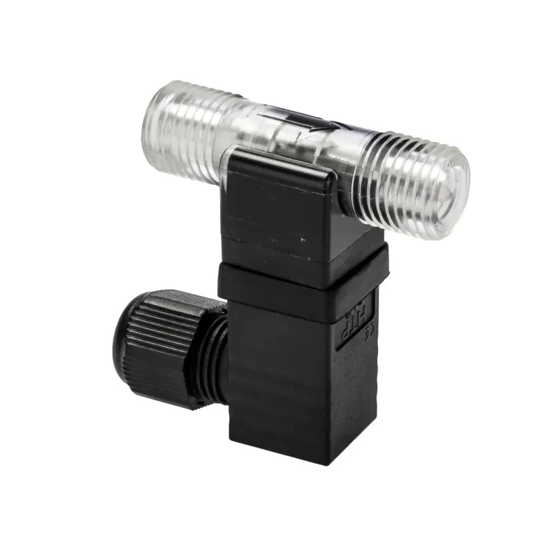 Gems Sensors FT-210 Series Turbine Flow Sensor for Liquid, 0.026gal/m Min, 0.65gal/min Max, Nylon 12 Housing, 24V 212460E