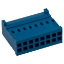 TE Connectivity AMPMODU HE13/HE14 Female Connector Housing 2.54 mm Pitch 16 Way 2 Row Straight 281839-8