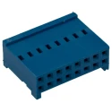 TE Connectivity AMPMODU HE13/HE14 Female Connector Housing 2.54 mm Pitch 16 Way 2 Row Straight 281839-8