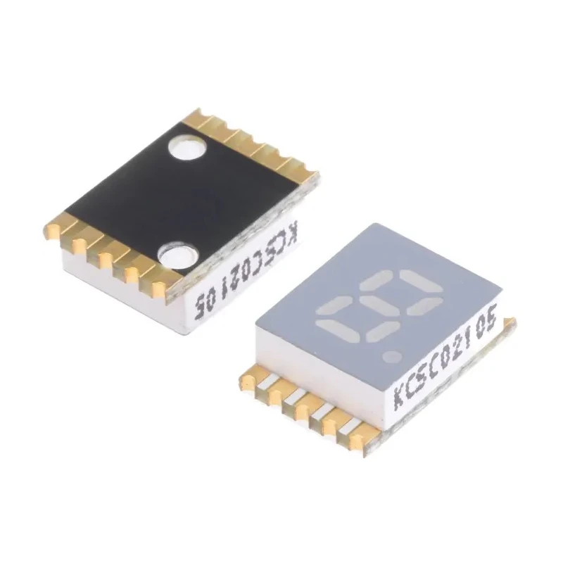 Kingbright 1 Digit 7 Segment Red LED Display Cathode 30mcd Luminous Intensity Right Side Decimal Orientation KCSC02-105