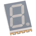 Kingbright 1 7 Segment LED Display Anode Red 44mcd Right Side 14.2mm KCSA56-105