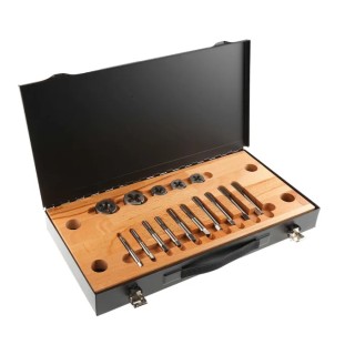 RS PRO 14-Piece High-Speed Steel Thread Tap & Die Set, 1/4 in UNF to 1/2 in UNF 300-7492