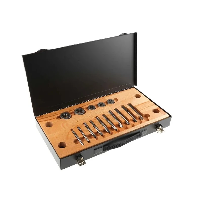 RS PRO 14-Piece High-Speed Steel Thread Tap & Die Set, 1/4 in UNF to 1/2 in UNF 300-7492