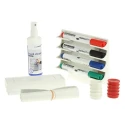 Legamaster White Board Accessory Kit with 27 Pieces Including Markers, Eraser, Cleaner, and Magnets 1250-00