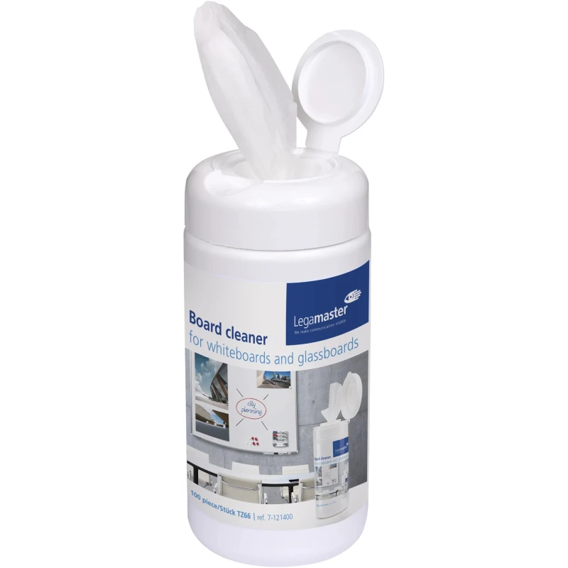 Legamaster White Board Wipe Ready-to-Use Cleaning Wipes with Practical Dispenser 1214-00