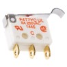 Saia-Burgess Simulated Roller Lever Micro Switch Solder Terminal 5A 250 V ac SPDT IP40 F4T7YC-UL